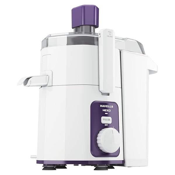 Image of Havells Hexo 1000 watts juicer (White & Purple) (GHFJMDJV100)