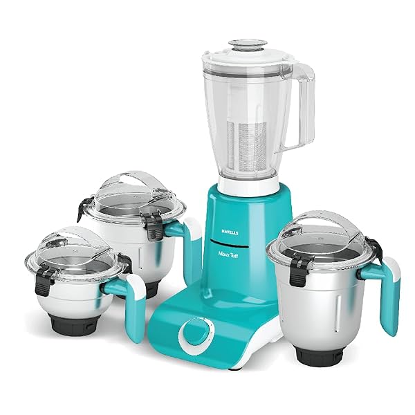 Image of Havells Maxx TUFF Heavy Duty 900 Watts 4 Jar Mixer Grinder, Ball Bearing Copper Motor, 22000 RPM