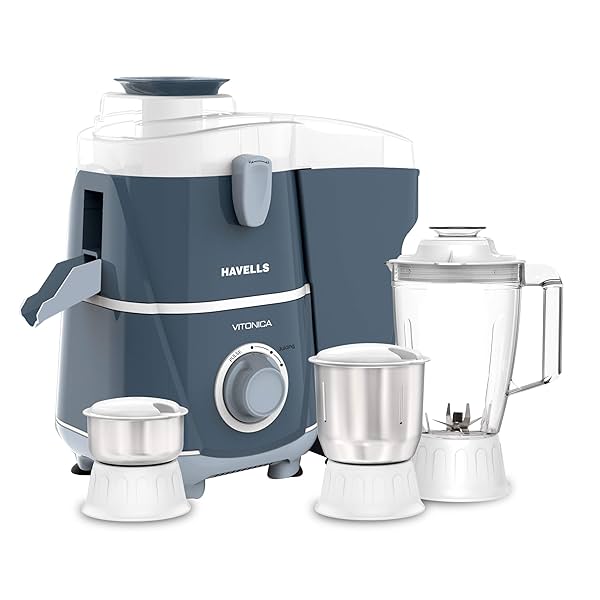 Image of Havells Vitonica 500Watts Juicer Mixer Grinder with 3 Bigger Size Jars