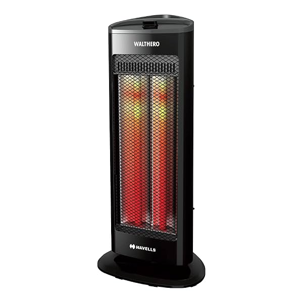 Image of Havells Walthero 1000 Watt Carbon Heater (Black).