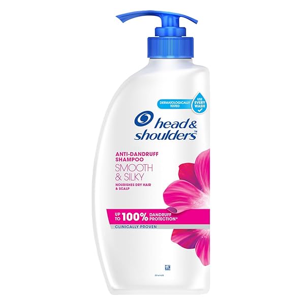 Image of Head & Shoulders Smooth and Silky Anti Dandruff Shampoo, 650ml