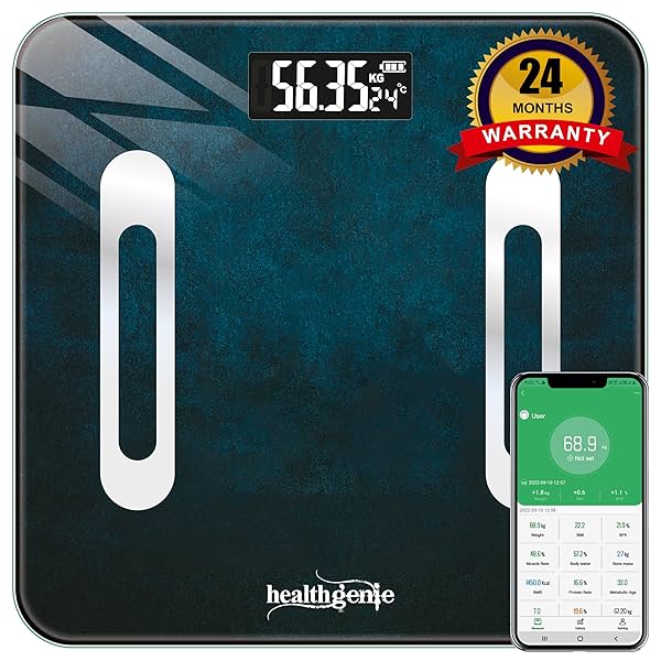 Image of Healthgenie Weighing Scale for Body Weight Bluetooth Weight Machine