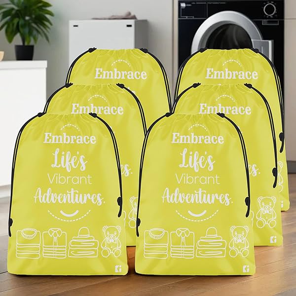 Image of Heart Home Pack of 6 Cloth Storage Bag 