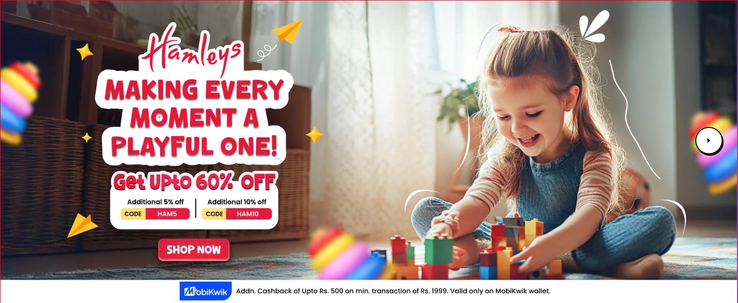 Image of Hemleys Coupon : Get up to 60% off + 10% extra on toys & games