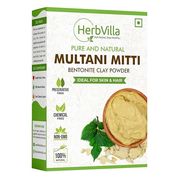 Image of Herbalvilla Natural Multani Mitti Powder 200 Grams