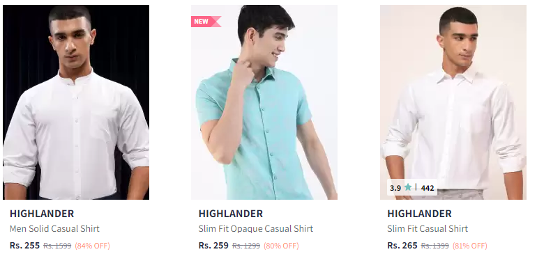 Image of Highlander Mens Apparels Up to 84% Discount