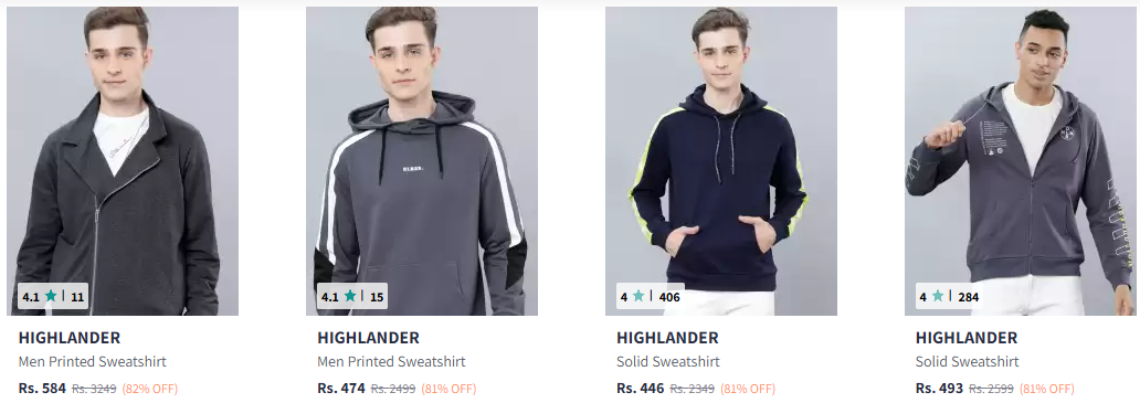 Image of Highlander Sweatshirts For Men up to 82% Discount