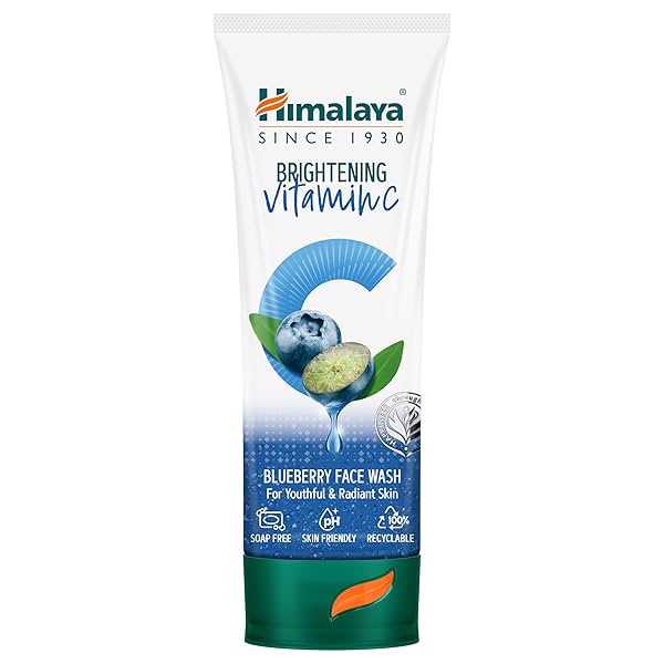 Image of Himalaya Brightening Vitamin C Blueberry Face Wash 