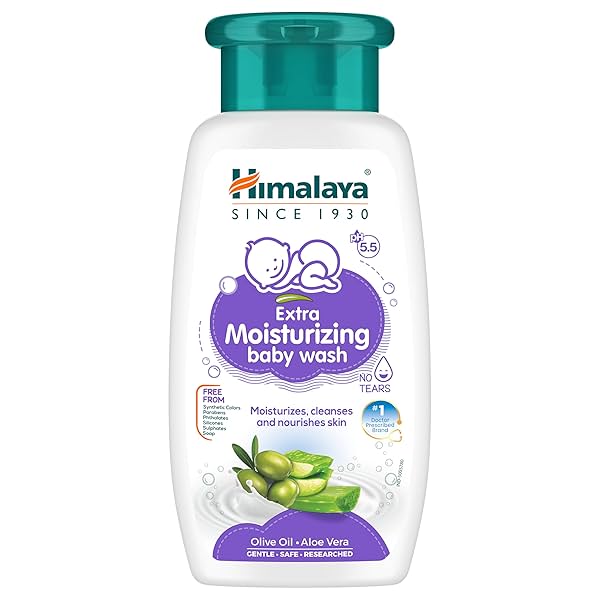 Image of Himalaya Extra Moisturizing Baby Wash, 200ml