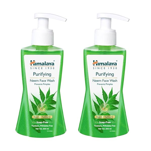 Image of Himalaya Herbals Purifying Neem Face Wash, 200ml (Pack of 2)