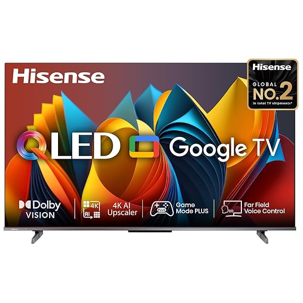 Image of Hisense 139 cm (55 inches) Smart Google QLED TV 