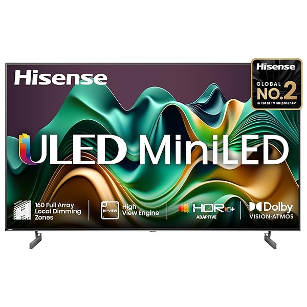 Image of Hisense 139 cm (55 inches) U6N PRO Series 4K Ultra HD Smart QLED Mini LED TV (55U6N)