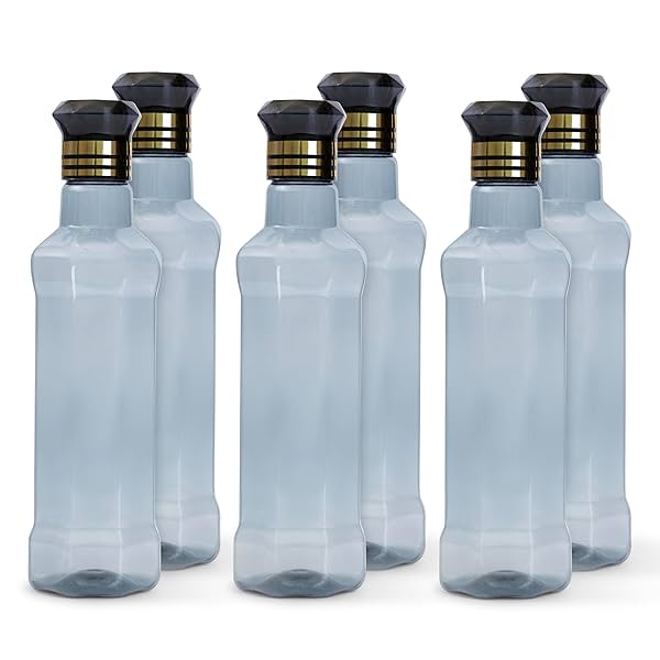 Image of HomeWiz Kitchen Unbreakable Plastic Water Bottle Set of 6 1 Litre 