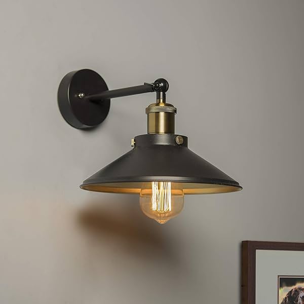 Image of Homesake Edison Cone Shade Wall Lamp 