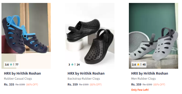 Image of Hrx By Hrithik Roshan Flip Flops @ Minimum 85% Discount