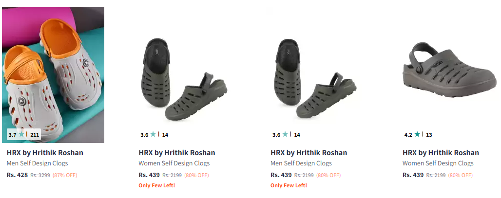 Image of Hrx By Hrithik Roshan Flip Flops up to 90% Discount 