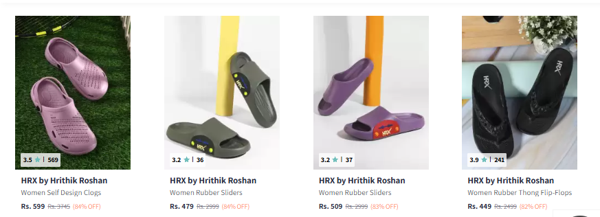 Image of Hrx Footwear upto 84% Discount