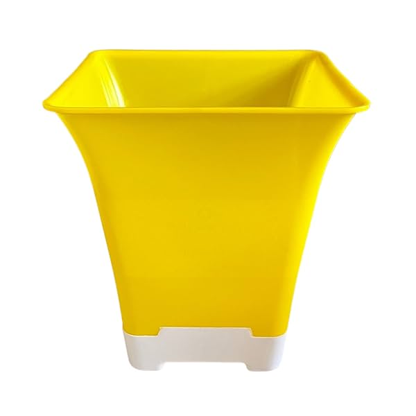 Image of Hug A Plant | Hot Square Plastic Pot for Home & Garden (22CM