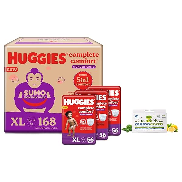 Image of Huggies Wonder Pants Diapers Sumo Pack, Extra Large (168 Count)