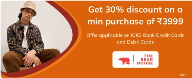 Image of ICICI Bank Offer : Get 30% discount at The Bear House