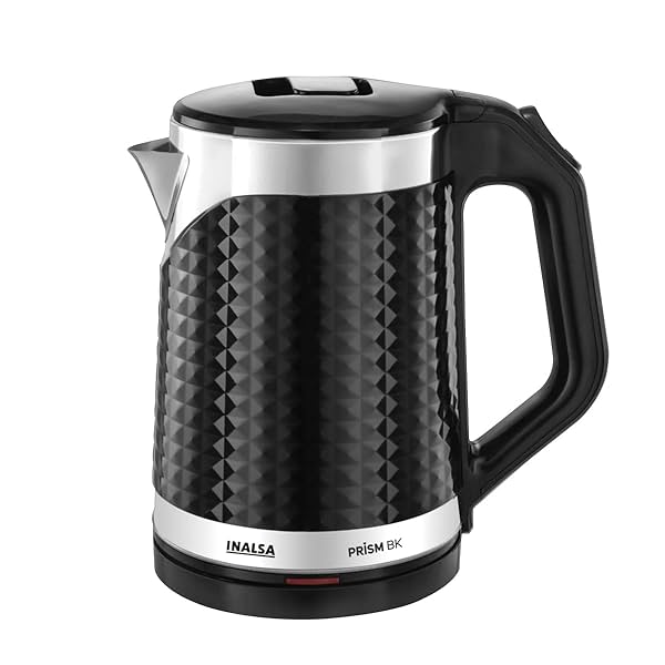 Image of INALSA Double Wall Kettle Prism BK|1.8 Ltr| 1500W