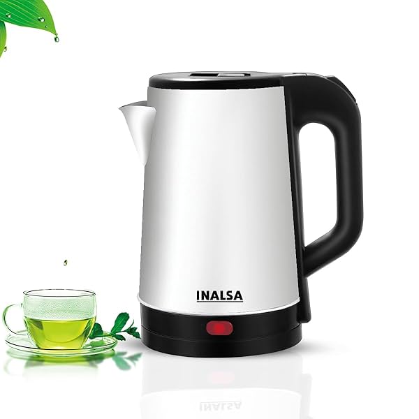 Image of INALSA Electric Kettle Prism FS 1550 Watts|1.8 L|unique Cylindrical SS Body