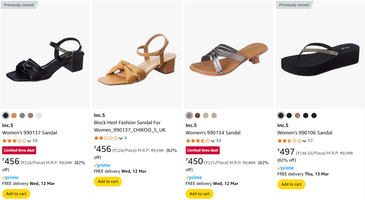 Image of Inc.5 Women's Sandal Minimum 75% Discount