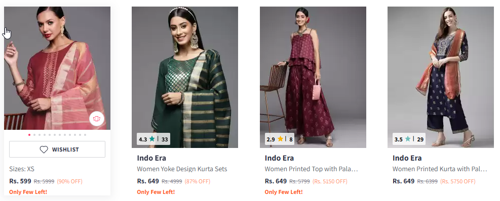 Image of Indo Era Maroon Kurta, Palazzos & Dupatta Starting At @₹499