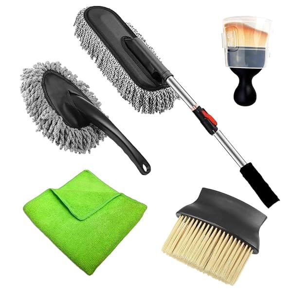 Image of Innovista Microfiber Car Cleaning Kit with Duster