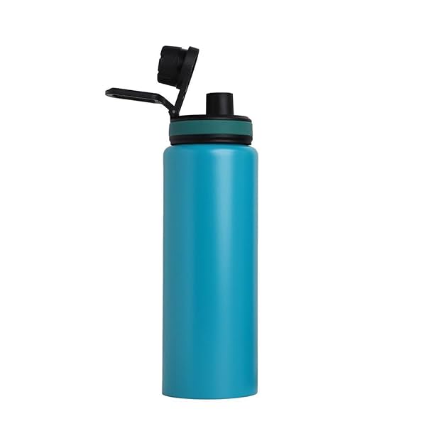 Image of Insulated Stainless Steel Water Bottle Turquoise Blue Sleek Insulated Water Bottles