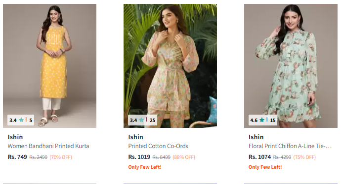 Image of Ishin Brand Women's Clothing @ Minimum 70% Discount