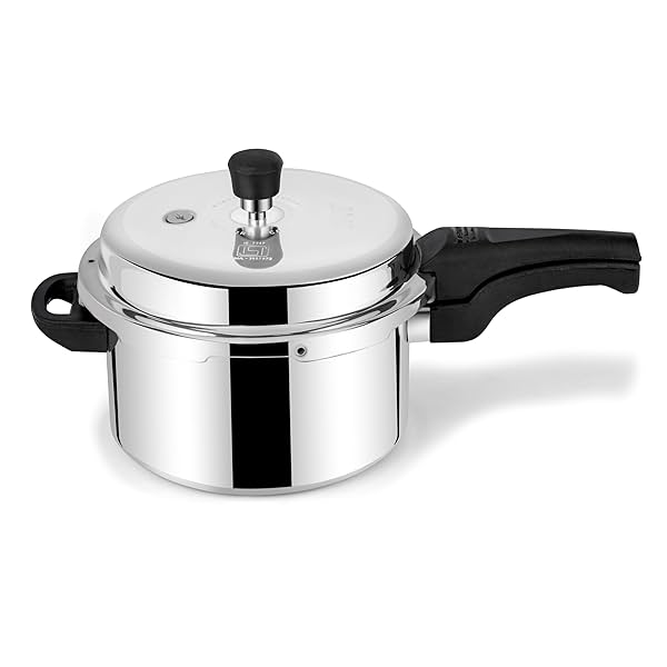 Image of Iveo Toughmade Aluminium Outer Lid Non Induction Pressure Cooker 5ltrs