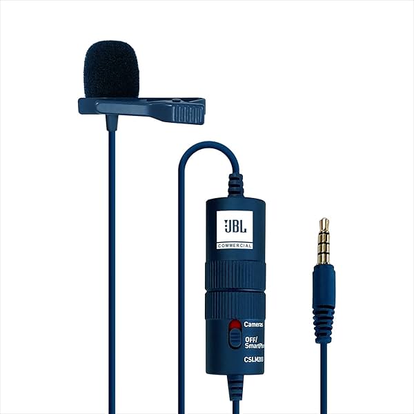 Image of JBL Commercial CSLM20B Blue Edition Battery Powered Lavalier Microphone for Content Creation