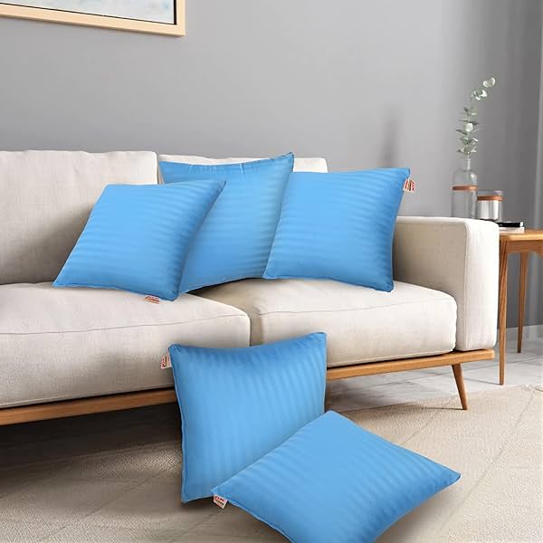 Image of JDX Polyester Cushions | Hotel Quality Premium Fibre Sofa Cushions Set of 5