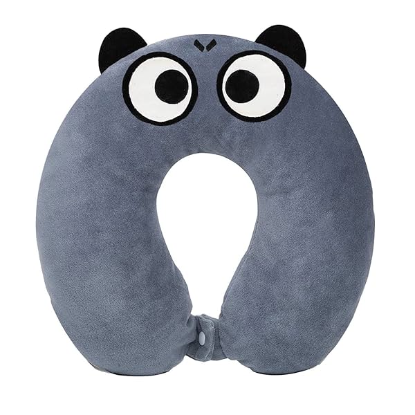 Image of JUZZII Velvet Cute Cartoon Pattren Neck Rest Pillow