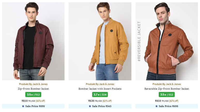 Image of Jack And Jones Brand Men's Jacket @ Up to 82% Discount