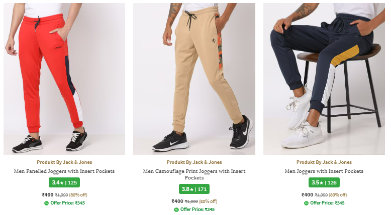 Image of Jack And Jones Brand Men's Joggers @ Up to 80% Discount | And Extra Coupon Discount