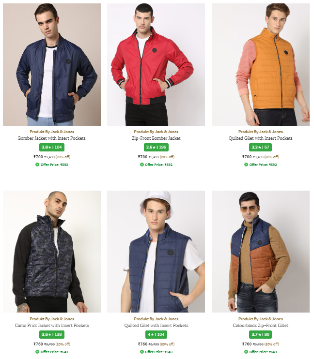 Image of Jack And Jones Jacket with Insert Pockets @ Flat 80% Discount | And Extra Coupon Discount