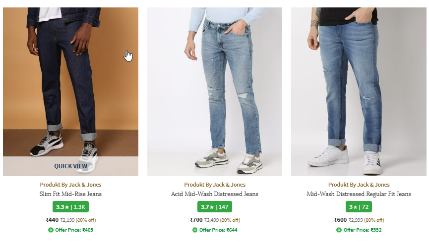 Image of Jack & Jones Men Jeans up to 80% Discount