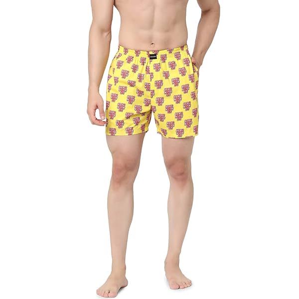 Image of Jack & Jones Men's Cotton Modern Regular printed Boxer Shorts (Pack of 1)