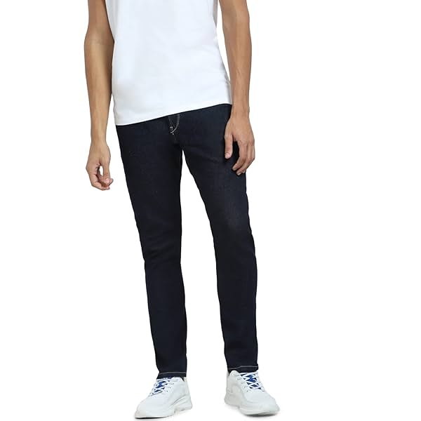 Image of Jack & Jones Men's Simon Anti Fit Low-Rise Jeans