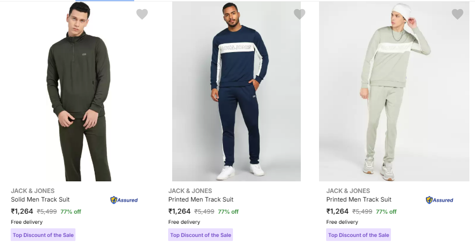 Image of Jack & Jones Men's Solid Tracksuit Min. 77% Off