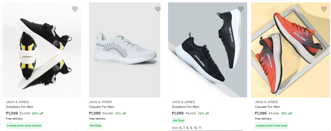 Image of Jack & Jones Sneakers For Men up to 74% Discount