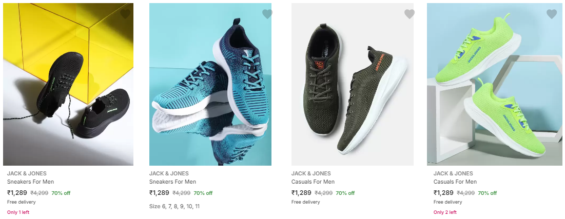 Image of Jack and Jones Men's Shoes minimum 70% Discount