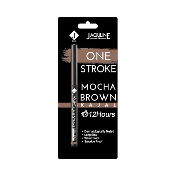 Image of Jaquline One Stroke Matte Kajal Pencil Mocha Brown 0.30G