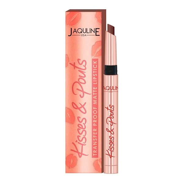 Image of Jaquline USA French Kiss Matte Lipstick 1.4gm - Transfer & Smudge Proof