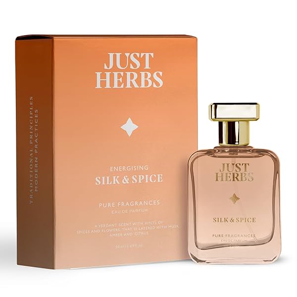 Image of Just Herbs Energising Silk & Spice Perfume for Men