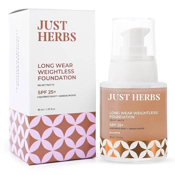 Image of Just Herbs Foundation for Face Makeup 40 ml