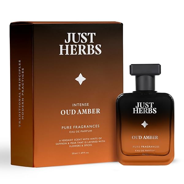 Image of Just Herbs Intense Oud Amber Eau De Parfum 50ml