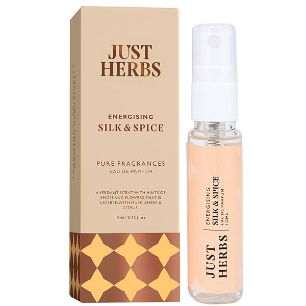 Image of Just Herbs Luxury Scent Long Lasting Silk & Spice Travel Friendly Perfume 10ml